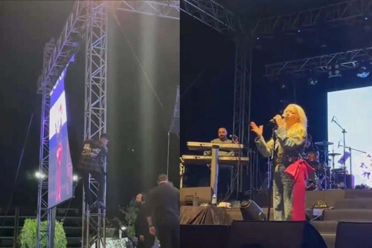 Aksaray’da Ece Seçkin rüzgarı; Örümcek adam gibi tırmandı!