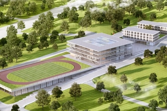 Kocaeli Çayırova'nın eğitim ve spor merkezi yükseliyor