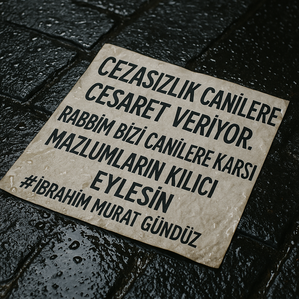 İbrahim Murat Gündüz: “Cezasızlık Canilere Cesaret Veriyor, Mazlumun Kılıcı Olmalıyız”